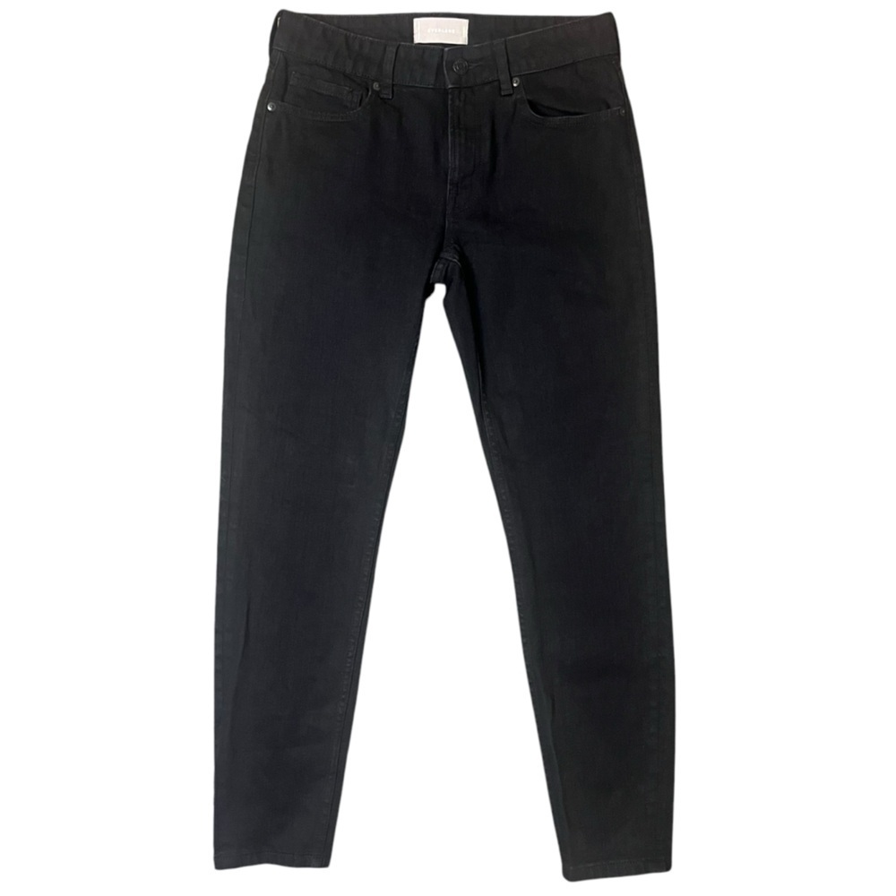 Everlane mid rise skinny jeans in black size 26 Regular